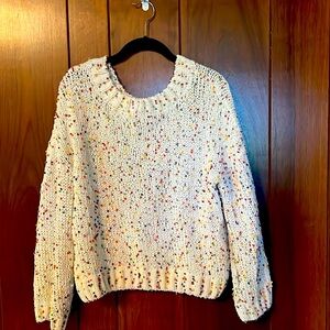 Colorful knitted sweater